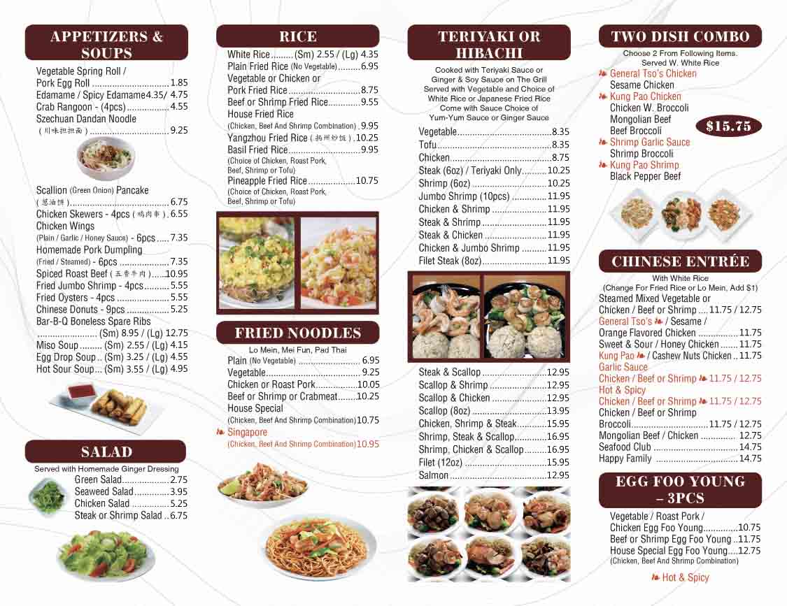 Bamboo house menu deals